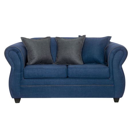 Juego de Living 3 2 1 1 Emili Azul-3