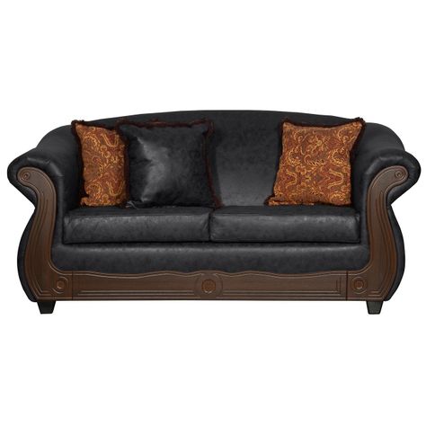 Juego de Living 3 2 1 1 Estambul Negro-3