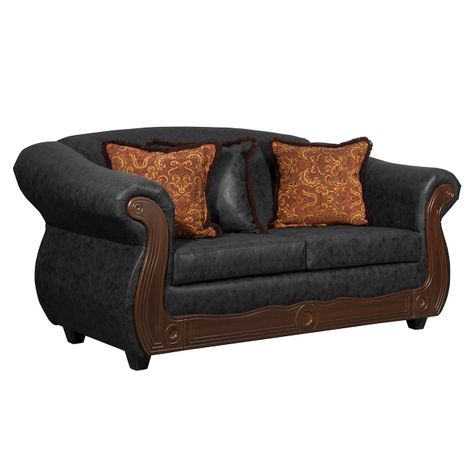 Juego de Living 3 2 1 1 Estambul Negro-4