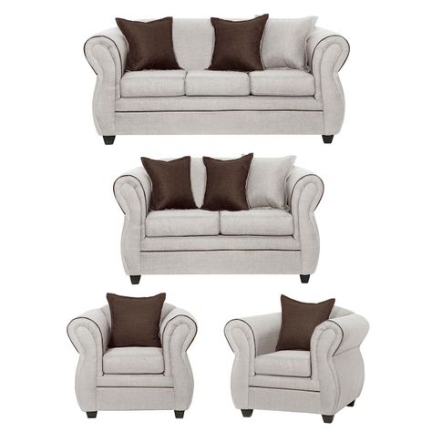 Juego de Living 3 2 1 1 Emili Crudo-0