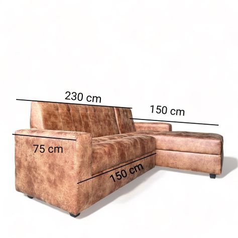 Sofá L seccional en L sillón L -3