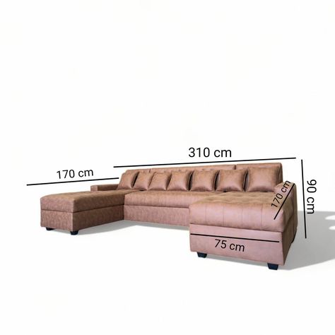 Sofá U seccional en U Sillón Grande -2