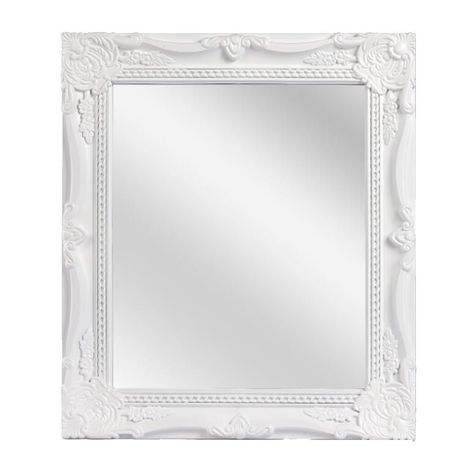 Espejo rectangular 25x30 cm.. Blanco-0