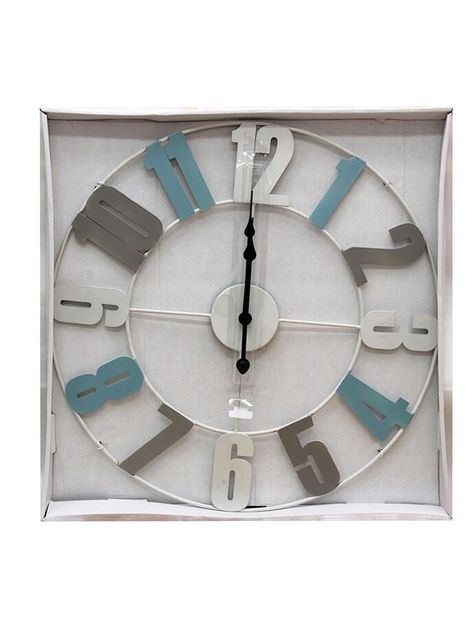 Reloj de pared Ø50 cm. Blanco ø50 x3 cm-0