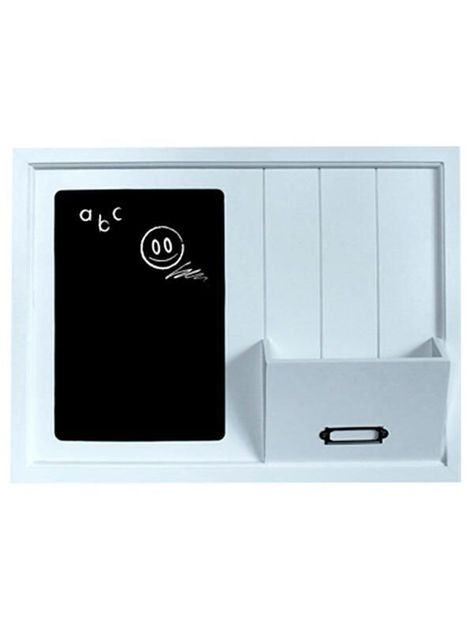 Organizador de pared madera Pizarra Comb. Unico 30x40x2 cm-0