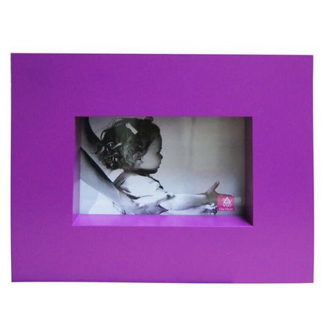 Marco  10x15 plástico box ancho color Violeta 10x15 cm-0