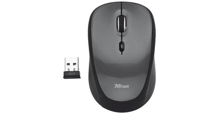 MOUSE INALAMBRICO TRUST YVI NEGRO MOD.18519-1