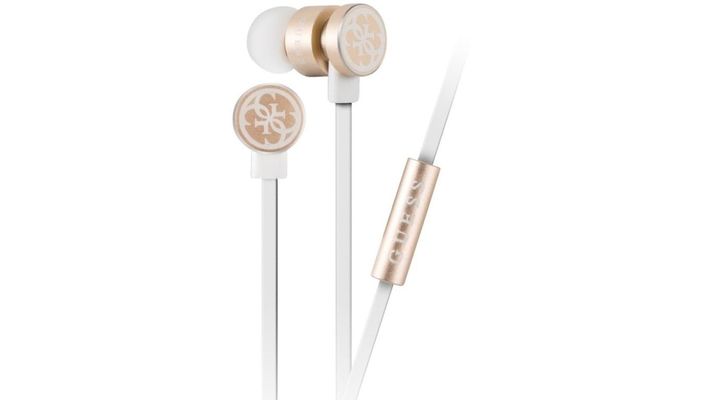 AUDIFONOS GUESS MANOS LIBRES WHITE & GOLD GUEPWIGO-1