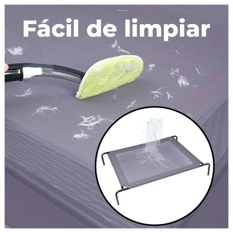 Cama Elevada para tu Perro con Malla Transpirable 122*72*21cm-4