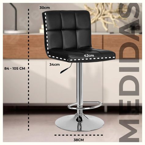 Pack 8 Silla Piso Bar Taburete Con Respaldo-4