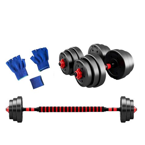 Mancuernas con Peso 30 kg Ajustable y Guantes Incluidos-0