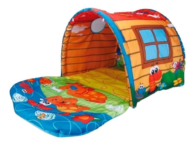 Túnel Bebe Alfombra Para Gateo Y Juegos-0