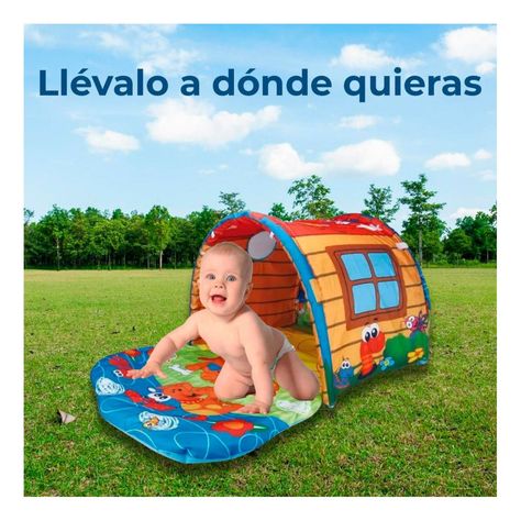 Túnel Bebe Alfombra Para Gateo Y Juegos-3