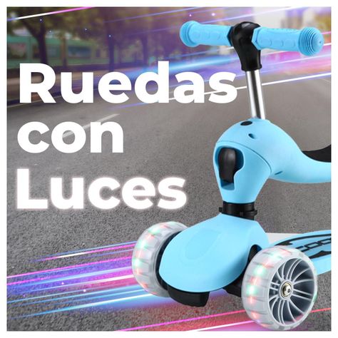 Scooter Monopatín con asiento Convertible 3 en 1-3