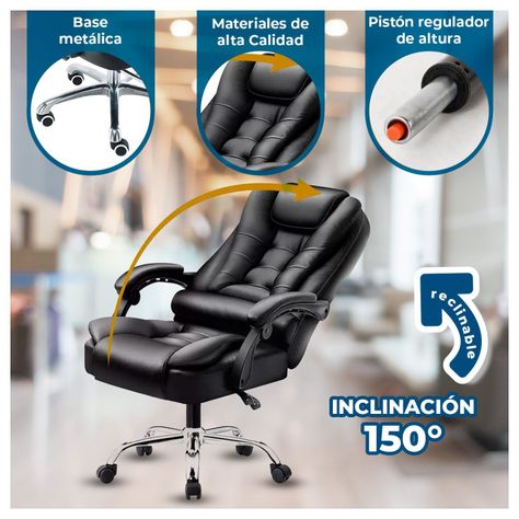 Silla Ejecutiva de Oficina Cuero-1