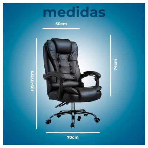 Silla Ejecutiva de Oficina Cuero-5