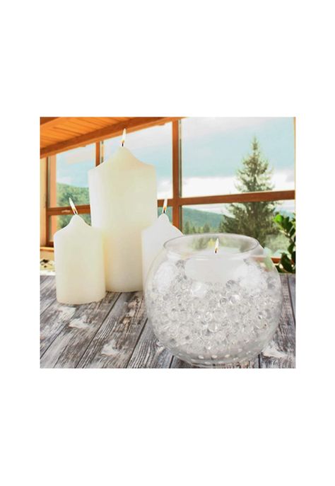 Pack de 10 Botellas de Gel para Floreros Transparente-2