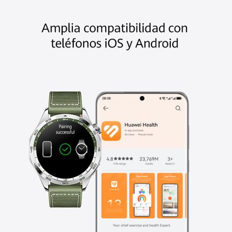 Smartwatch HUAWEI Watch GT 4 46 mm Verde Bosque-4