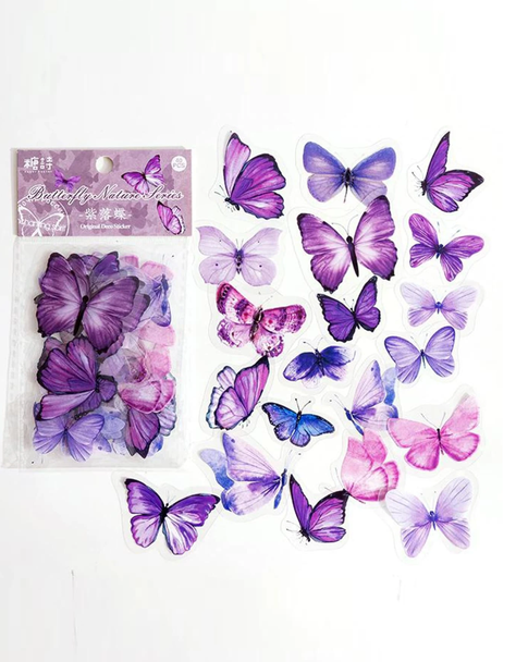 Set de Pegatinas de Mariposas Multicolor-1