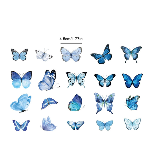Set de Pegatinas de Mariposas Multicolor-5