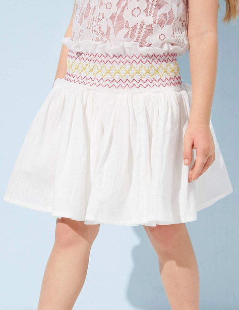 Falda de Campana con Bordado para Niñas-3