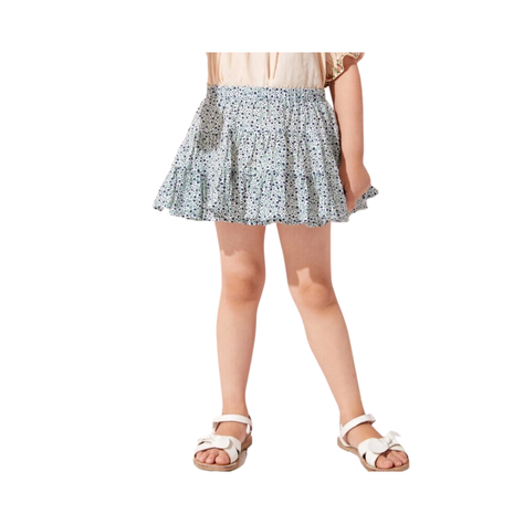 Falda Bohemia con Estampado Floral para Niñas-0