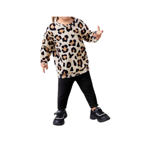 Conjunto Animal Print para Niñas-0