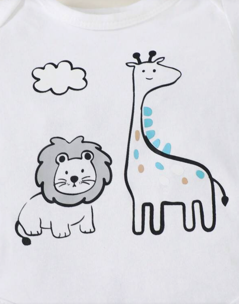Conjunto de Bebé con Estampado de Dibujos Animados-4