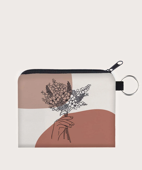 Monedero Estampado Floral - Multicolor-0