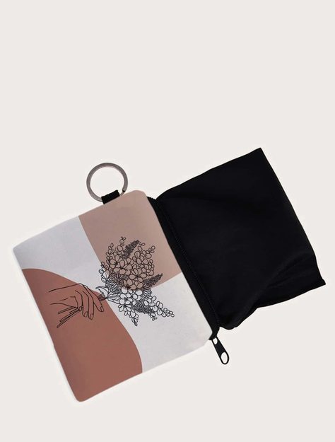 Monedero Estampado Floral - Multicolor-1