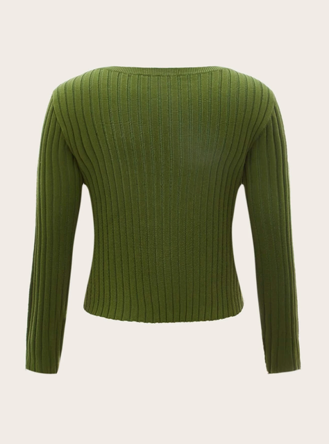 Jersey Casual con Estampado de Halloween - Verde-2