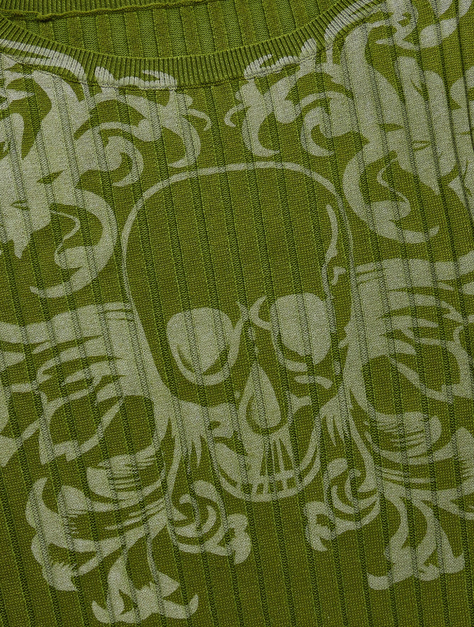 Jersey Casual con Estampado de Halloween - Verde-3