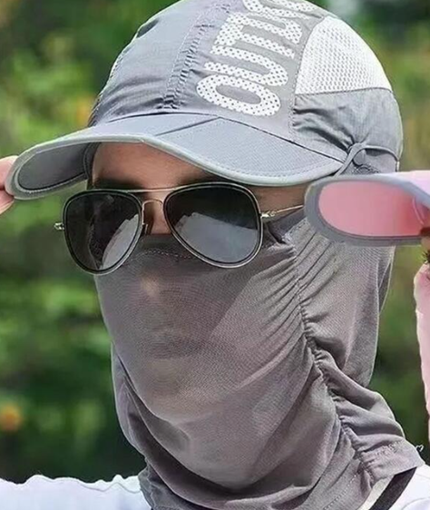 Gorra con Protección Facial-5