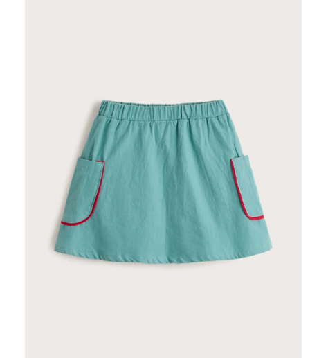Falda Casual con Bolsillos para Niñas-1