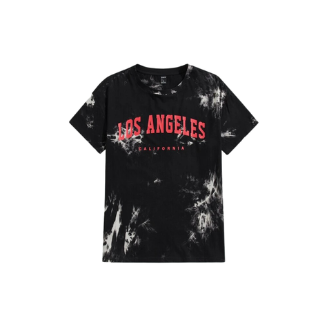 Camiseta "Los Angeles California" Estampado Tie-Dye-0