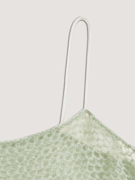 Top con Volantes en Bajo - Verde Menta-3