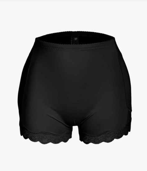 Shorts de Faja con Encaje Negro 🖤✨-0