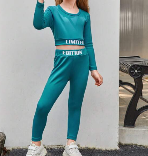 Conjunto Deportivo Casual para Niñas - Estilo Moderno-1