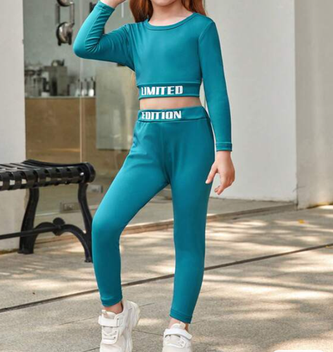 Conjunto Deportivo Casual para Niñas - Estilo Moderno-3
