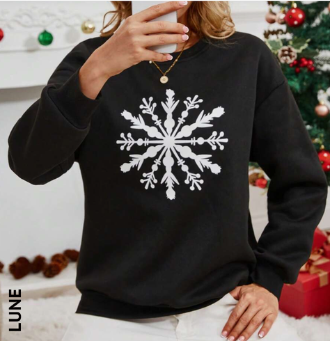 ❄️ Polerón Casual con Copo de Nieve - Talla XL-2