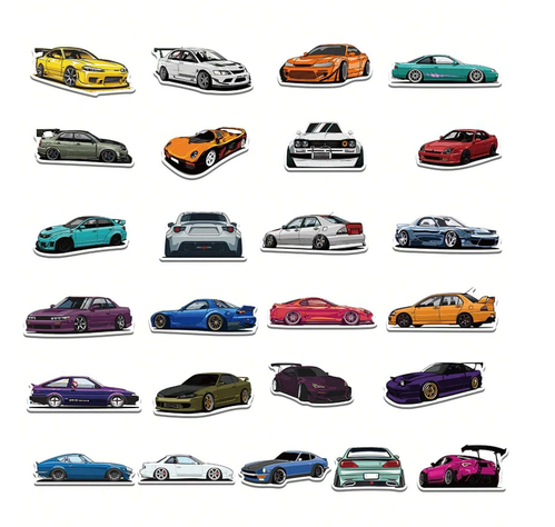 Set de Pegatinas de Autos Deportivos-2
