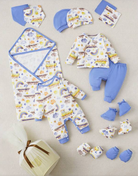 Set de Ropa para Bebé con Estampado de Dibujos Animados-0