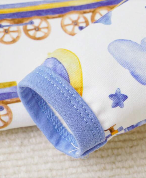 Set de Ropa para Bebé con Estampado de Dibujos Animados-1