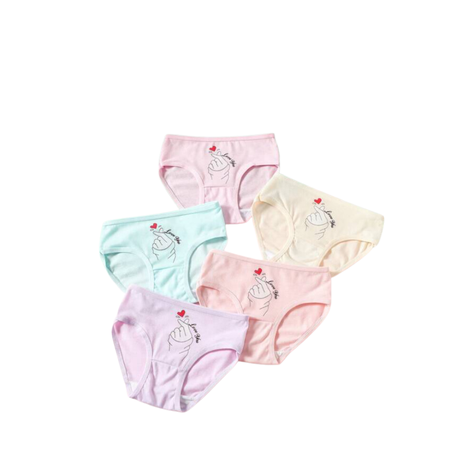 Bragas Infantiles de Algodón con Estampado de Dibujos-0