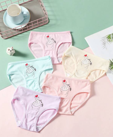 Bragas Infantiles de Algodón con Estampado de Dibujos-2