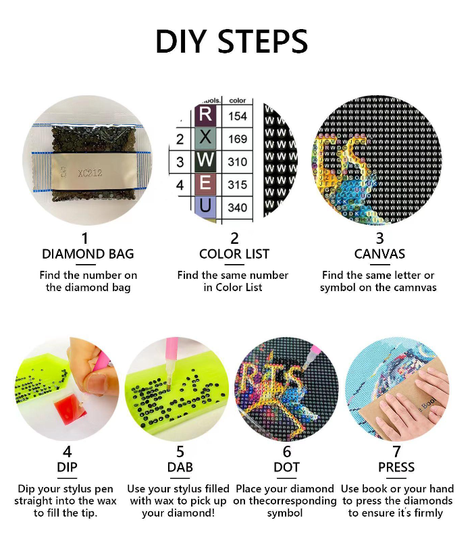 Pintura de Diamantes DIY - Patrón de Perro en Flores-4