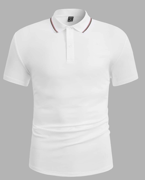 Polo Blanco Casual para Hombre-0