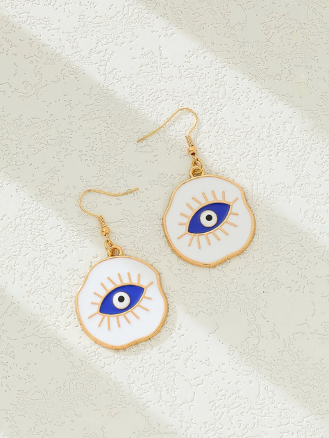 Pendientes con Diseño de Ojo Protector-2