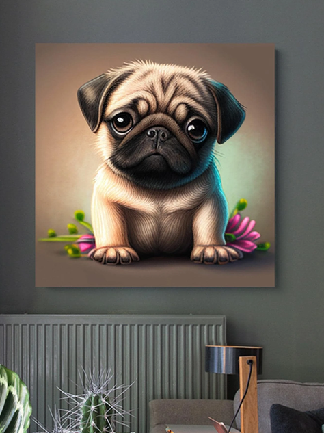 Pintura de Diamantes DIY - Patrón de Perro-1