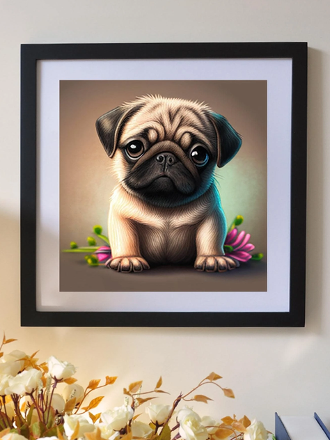Pintura de Diamantes DIY - Patrón de Perro-2